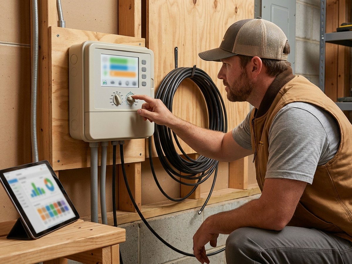 Irrigation controller programming for Garfield County clay soil calibration in Enid Oklahoma zone timing run schedule